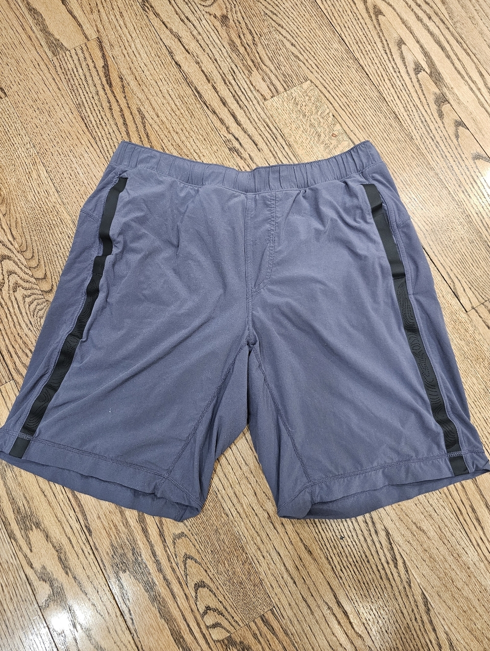 lululemon athletica Gray Athletic Shorts with Black Trim